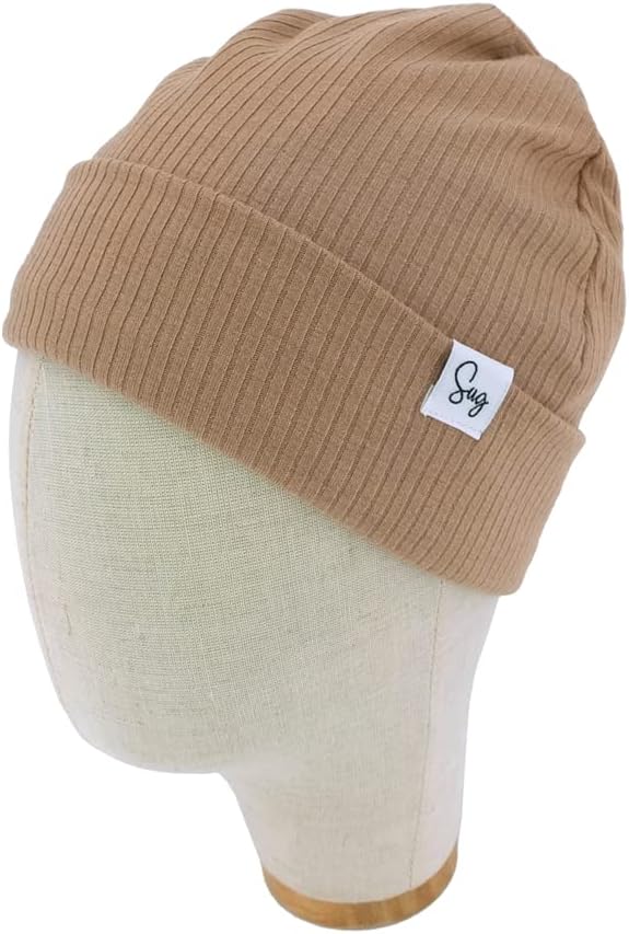 Jersey Beanie Hat for Newborn Baby Boys Girls Silky Satin Lined Hats Bonnet - Image 2