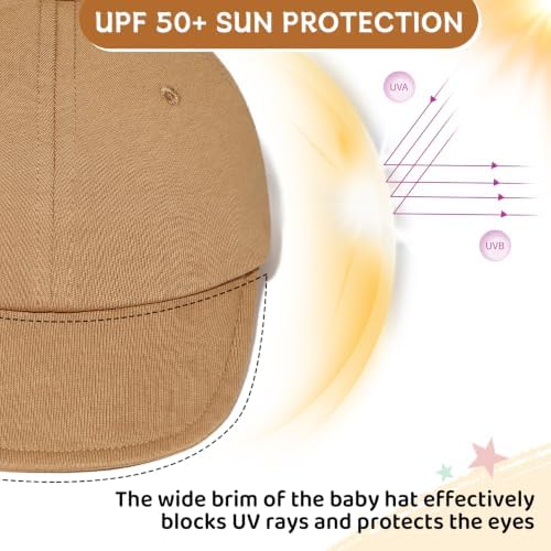 Durio Baby Baseball Cap UPF 50+ Infant Sun Hat Elastic Back 0-12 Months - Image 2
