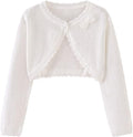 Toddler Girls Cardigan Sweater Bolero Shrug Baby Kids Long Sleeve Cropped Dress by Miccina
