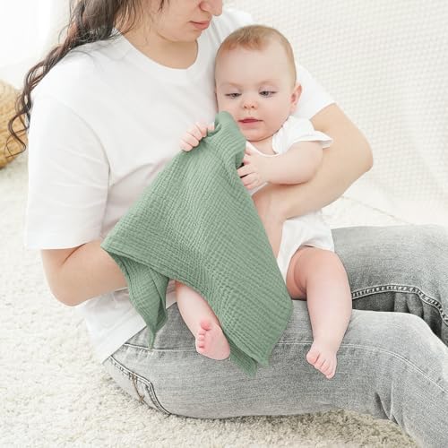 Bearmoss 6 Pack Muslin Burp Cloths - Image 7
