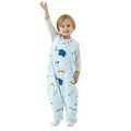 Duomiaomiao 2.5 TOG Toddler Sleep Sack 24-36 Months Cotton Winter Side Open Zipper Baby Sleep Sack with Feet, Warm Toddler Wearable Blanket