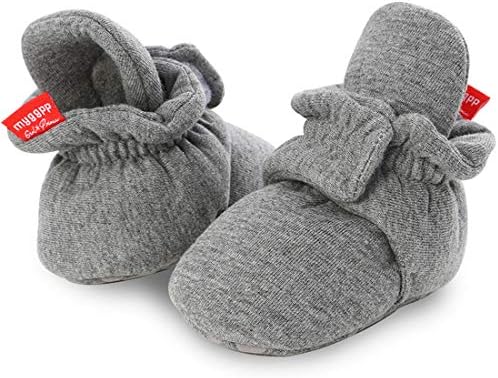ohsofy Newborn Baby Cotton Booties Stay On Slipper Winter Warm Soft Shoes - Image 5