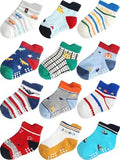 Aroveea Toddler Socks Non Slip Grip Ankle Baby 12 Pack by Aroveea