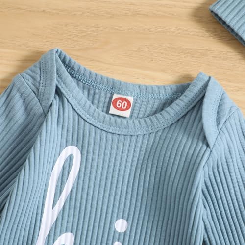GRNSHTS Newborn Baby Boy Romper Coming Home Outfits Letter Print Bodysuit - Image 4