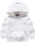 Baby Kids Boy Girl Solid Casual Pocket Hoodie Sweatershirt Long Sleeve Pullover by RUIBETYHUA