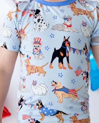 babee Reshinee Bamboo Viscose Toddler Boys Pajamas Set, Short Sleeve Kids - Image 2