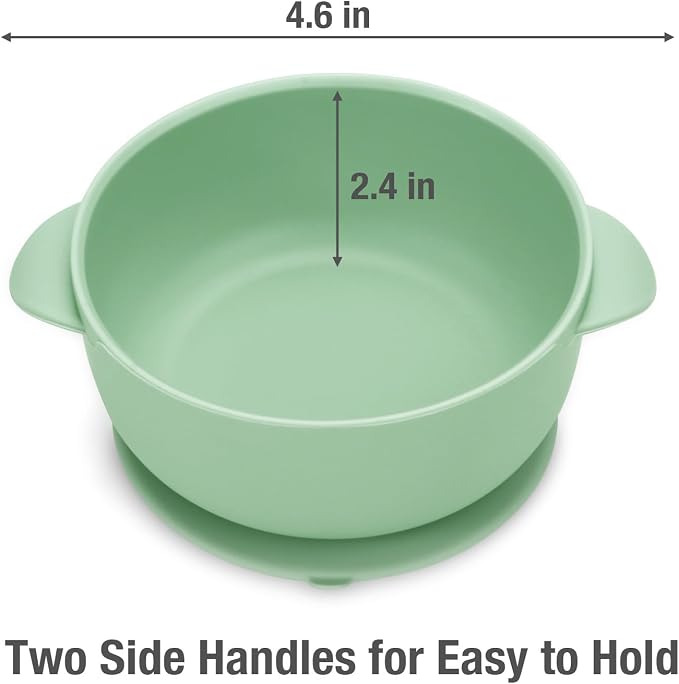PandaEar Silicone Baby Feeding Set, 6-12 Months, Bib Plate Bowl Cup Spoon - Image 5