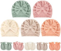 BQUBO Baby Turban Hats and Mittens Set Newborn Infant Hospital Hats Caps by DRESHOW