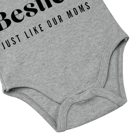 Besties Just Like Our Moms Baby Bodysuit Best Friend Baby Bodysuit Mom Besties - Image 4