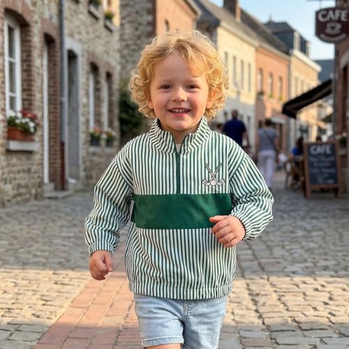 Baby Boy Jacket Toddler Golf Clothes Long Sleeve Lapel Button Down Top Infant - Image 6