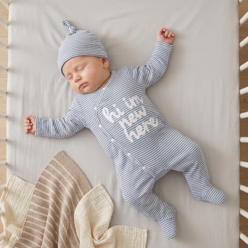 Kuriozud Newborn Baby Boy Going Home Outfit Kimono Romper - Image 3