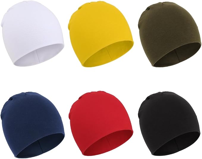 DRESHOW BQUBO 6 Pack Baby Hats for Boys Girls Unisex Preemie Hat Soft Knit Cap by DRESHOW