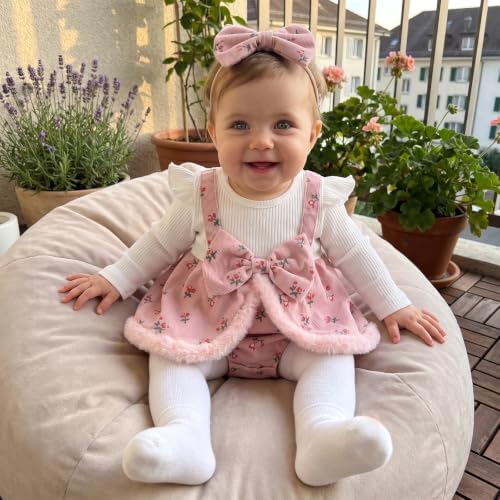 FYBITBO Newborn Baby Girl Clothes Floral Romper Dress Infant Bodysuit 0-12M - Image 4