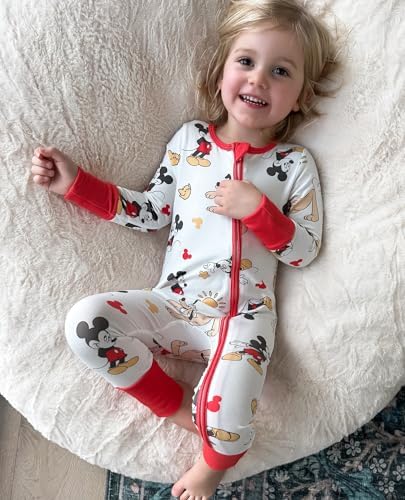 Disney Baby Organic Cotton Zip Footie Clothes Romper Outfit - Image 4
