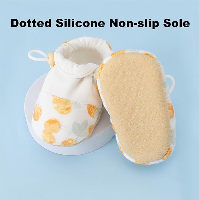 Baby Booties Toddler Cozy First Walking Boots Stay-on Soft Cozy Cotton Non-Slip - Image 3