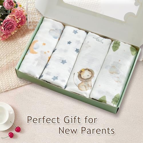 Muslin Baby Swaddle Blankets, Breathable 100% Rayon from Bamboo Receiving - Image 4