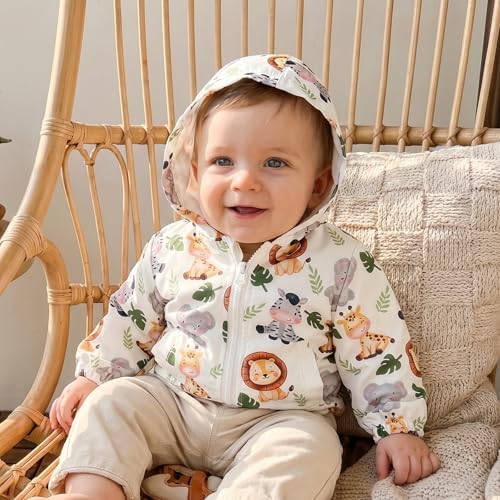 Toddler Baby Girl Windbreaker Jacket Zip Up Hoodie Long Sleeve Sweatshirt - Image 2
