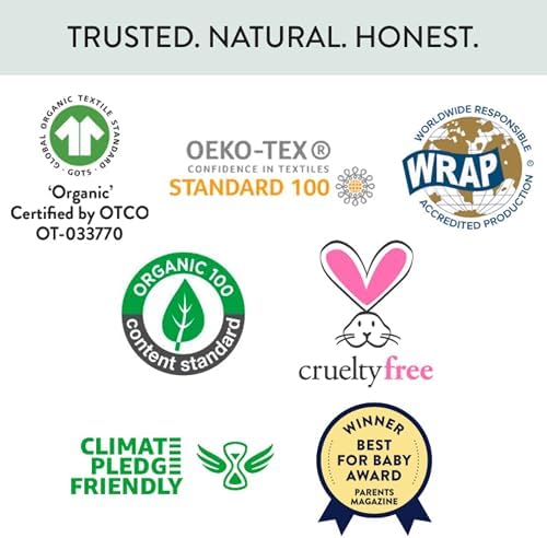 HonestBaby Unisex-Baby Multipack Harem Pants Roomy Fit Pull on Bottoms 100% - Image 6