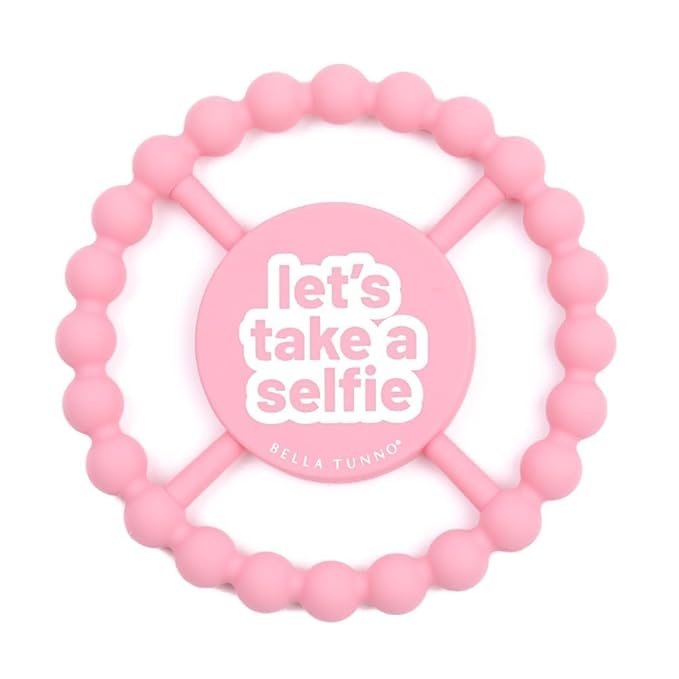 Baby Teether by Bella Tunno, Silicone Teethers for Babies 3-6 Months, 6-12 Months, Baby Toys, Pacifier, Teething Relief, Boys, Girls, Let's Take a Selfie