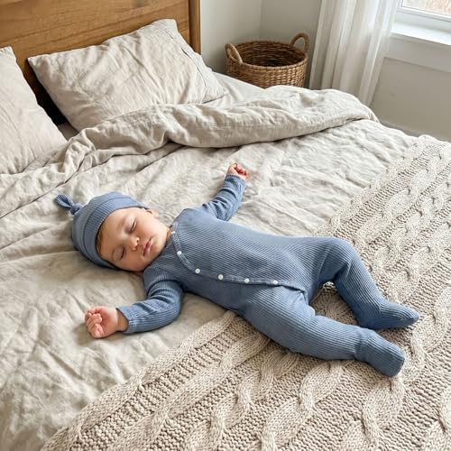 Kuriozud Newborn Baby Boy Going Home Outfit Kimono Romper - Image 3