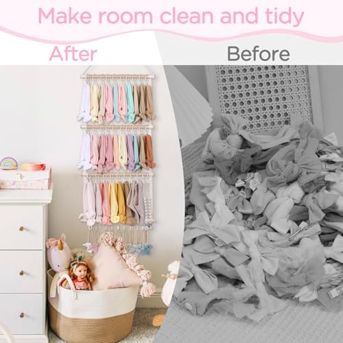 POVETIRE Headband Holder for Girls Baby Headband Organizer Head Bands Hair - Image 6