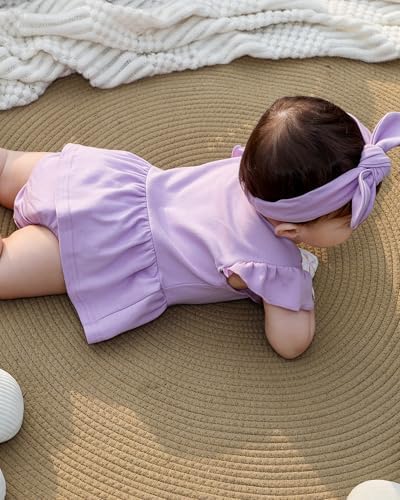 Baby Girls Romper Summer Ruffled Sleeve Bodysuit Dresses Infant Girl Clothes - Image 6