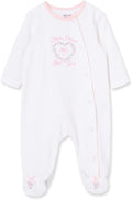 Little Me Clothes for Baby Girls' 100% Cotton Scratch-Free Tag Footie Sleeper by LittleMeChildrensApparel