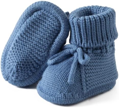 Jastore Baby Booties Newborn First Walkers Cozy Shoes Warm Knit Soft Booties - Image 4