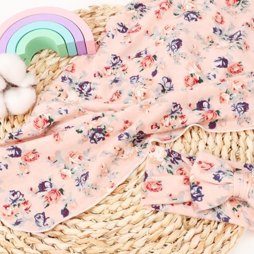 DRESHOW BQUBO Baby Girl Newborn Receiving Blanket - Image 4