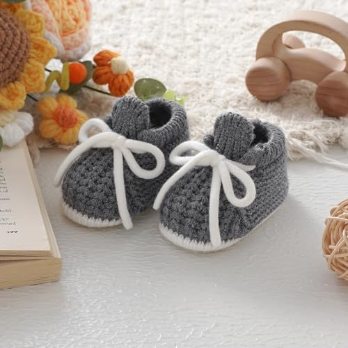 LAWKUL Baby Booties Knit Newborn Shoes - Image 5