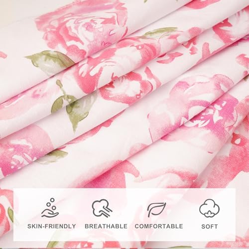 DRESHOW BQUBO Baby Girl Newborn Floral Receiving Blankets - Image 6