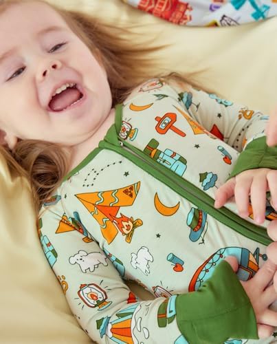 babee Reshinee Bamboo Viscose Baby Footie Pajama, Zipper Sleeper Boys Girls - Image 6