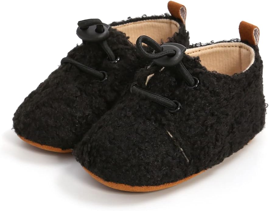 Ohwawadi Infant Baby Boys Girls Slippers Cozy Fleece Booties Soft Bottom Warm - Image 5