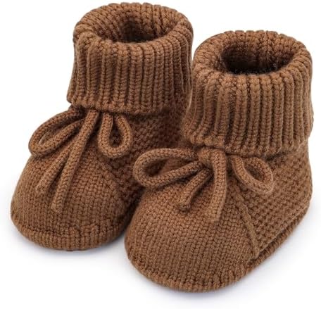 Baby Girl Booties Newborn Knit Crib Shoes Infant Bunny Booties New Born Boy by Unknown