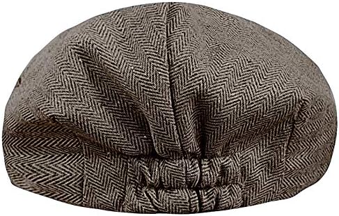 A&J DESIGN Baby Boys Newsboy Cap Toddler Kids Tweed Vintage Flat Hat - Image 2