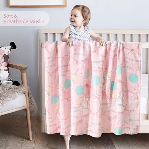 Baby Swaddle Blankets, Bamboo Muslin Receiving Blanket | 1-Pack, Lightweight & - Image 2