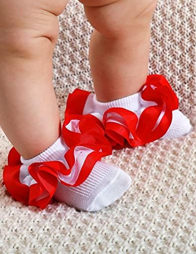 PrinceSasa Little Baby Girl Princess Lace Ruffles Socks Set - Image 2