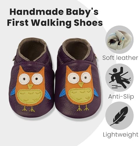 YALION Baby Soft Leather Shoes Suede Sole Infant Toddler First Walking Sports - Image 3
