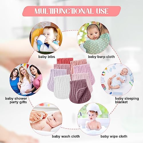 Frienda 8-Pack Muslin Burp Cloths - Image 6