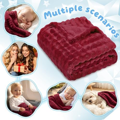Fleece Baby Blanket for Girls Boys, Soft Cozy Cute Infant Toddler Receiving - Image 5