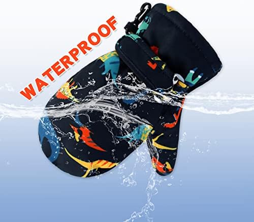 BAVST Toddler Waterproof Mittens Fleece Lined Baby Boys Girls Winter Warm Glove - Image 4