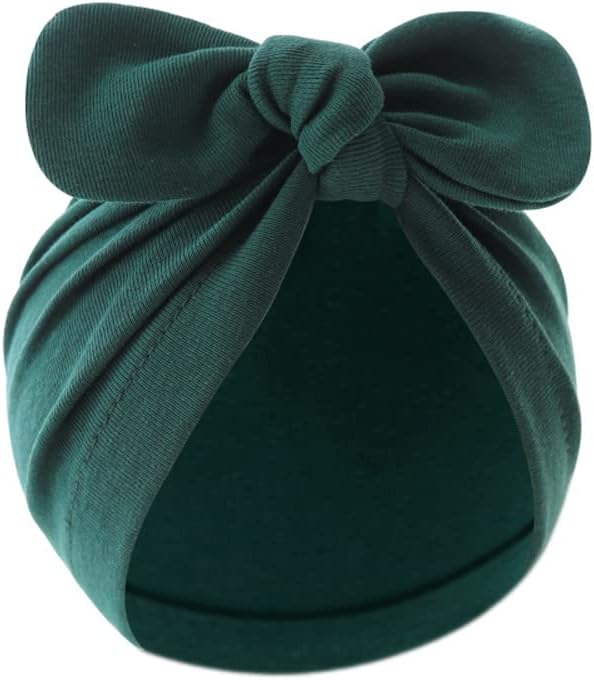 4PCS Newborn Baby Bow Knot Turban Hat Infant Toddler Hospital Hat Cotton Head - Image 4