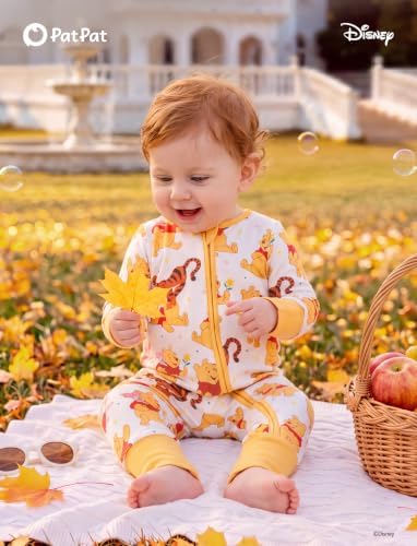 Disney Baby Organic Cotton Zip Footie Clothes Romper Outfit - Image 3
