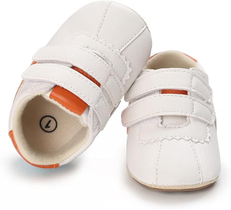 Clowora Baby Boys Girls Shoes Non-Slip Rubber Sole Sneakers Infant First Walking Toddler Crib Shoes Newborn Loafers Flats.