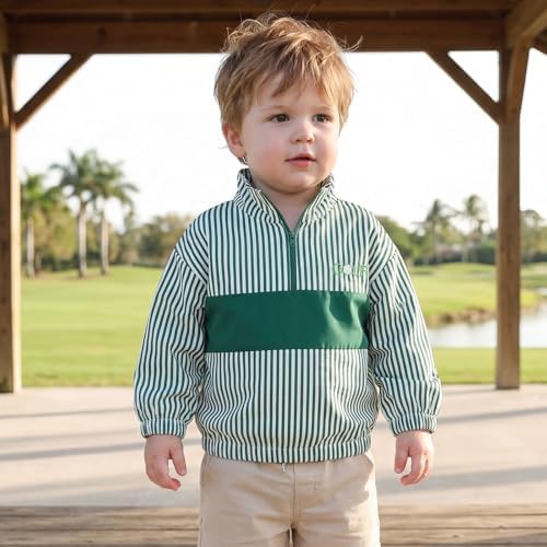 Baby Boy Jacket Toddler Golf Clothes Long Sleeve Lapel Button Down Top Infant - Image 6