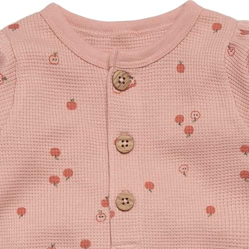 Modern Moments by Gerber Baby Henley Waffle Knit Romper - Image 2