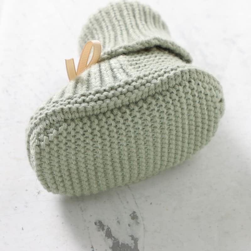 LAWKUL Baby Booties Knit Newborn Shoes Cozy First Walkers Infant Toddler Boots - Image 5