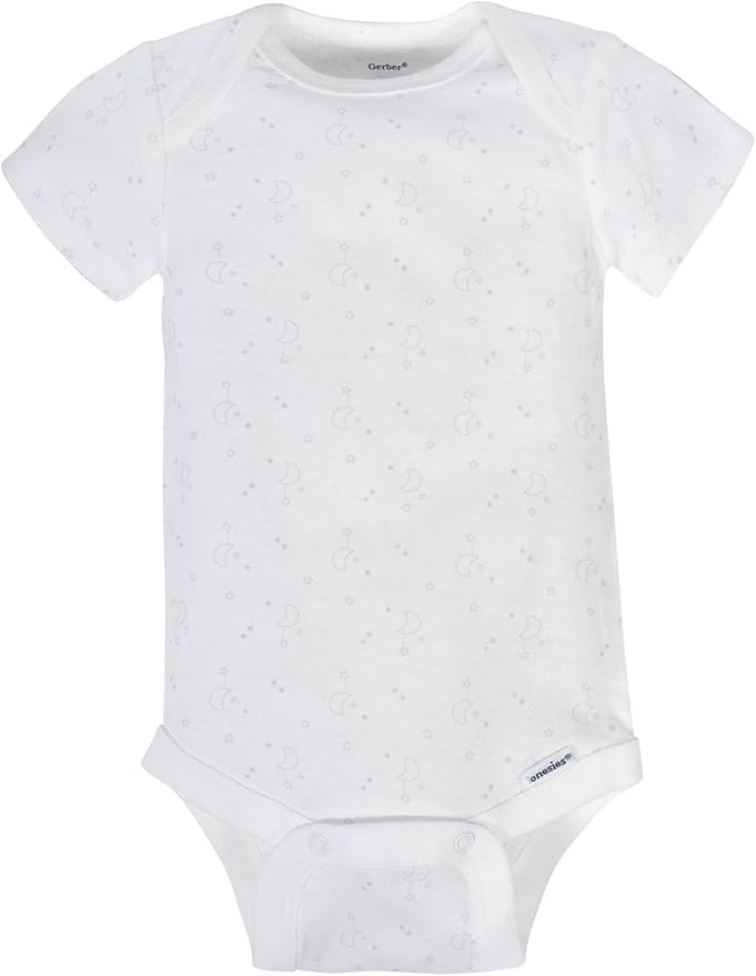 Gerber Baby Boys & Girls 8-Pack Short Sleeve Onesies Bodysuits - Image 2