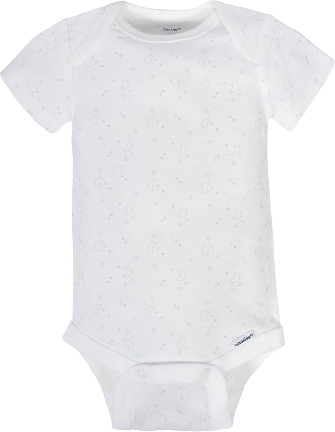 Gerber Baby Boys & Girls 8-Pack Short Sleeve Onesies Bodysuits - Image 2