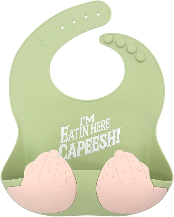 Teasin' Teethers Funny Italian Silicone Baby Bib by Unknown
